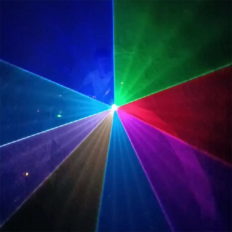 2W RGB Full Color Scan DMX512 Animation Laser Light Projector Christmas Bar Disco DJ Laser Light