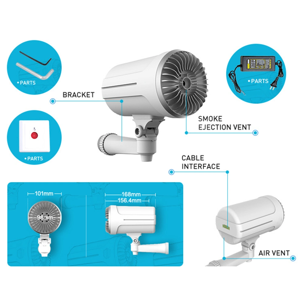 Anti Burglary Security Fog Generator Machine with Replacement Container Smoke System