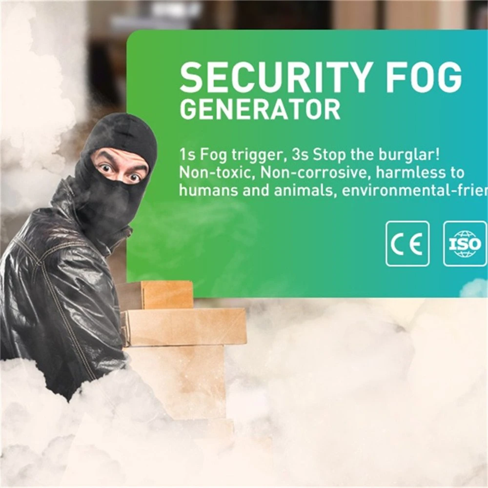 Anti Burglary Security Fog Generator Machine with Replacement Container Smoke System