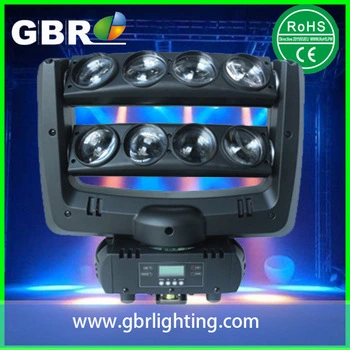 Gbr LED-Bühnenbeleuchtung, beweglicher Kopfstrahl, je 8 x 10 W, RGBW, 4-in-1-LED-Spinnenlicht