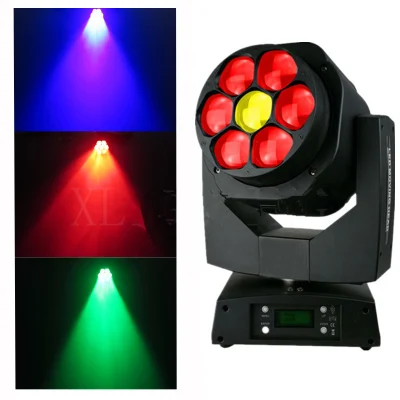 7PCS RGBW 4in1 LED Moving Head Licht