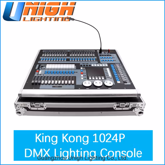 Kingkong 1024p DMX-Beleuchtungskonsole und 1024 DMX-Kanal-Controller für DJ-Moving-Head-Licht