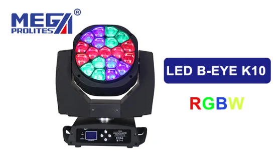 19 x 15 W K10 Bee Eye Zoom LED Wash Moving Head