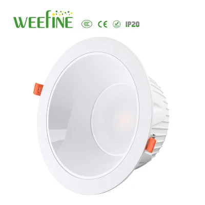 24-W-LED-Downlight mit dreifarbigem Dimmlicht für Einkaufshallen aus Aluminiumlegierungsgehäuse (WF-BJ-24W)