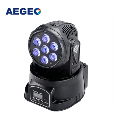 7X10W RGBW 4in1 Farbmischung LED Moving Head Beam Light für DJ-Beleuchtungsshow