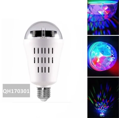 Rotation RGB LED Kristall Magic Ball Glühbirne Bunte Lampe Disco Rotierende Bühnenlicht